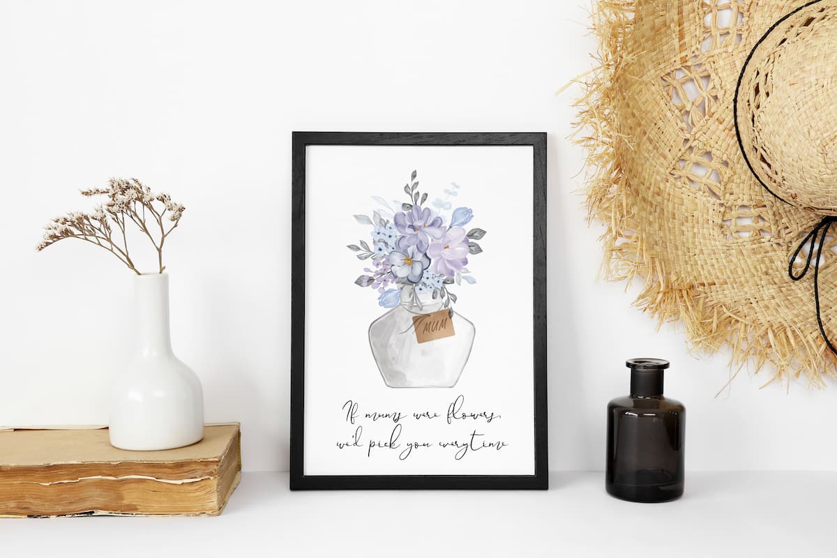 Mother's Day Mum Beautiful Bouquet Artwork